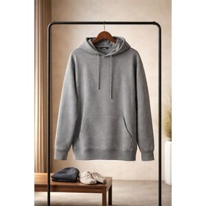 Blue Ice Premium Clothing Mens 4XL Gray Pullover Hoodie Fleece Sweatshirt